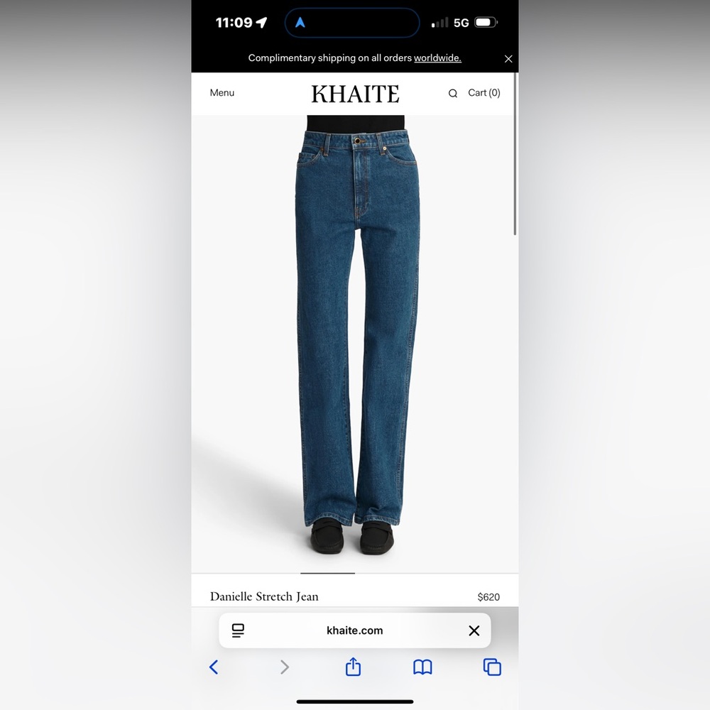 KHAITE Blue Danielle jeans